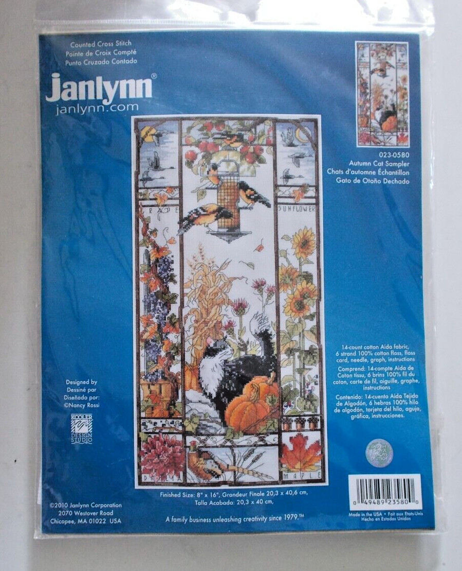 Kit Autumn Cat Sampler Birds Flowers