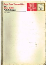 ROVER P6 V8 3500 & 3500S SALOON (1968-69) ORIGINAL FACTORY PARTS CATALOGUE