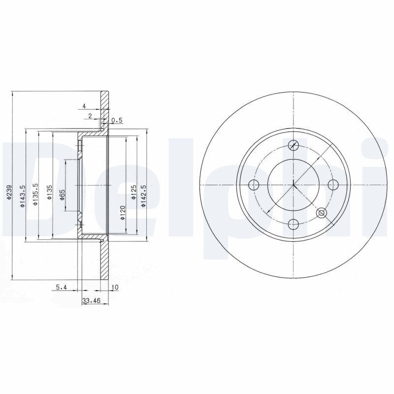 Disques de frein VW Polo 3 Classic Variant 1.9 SDI, kit freinage avant berline et break 64ch