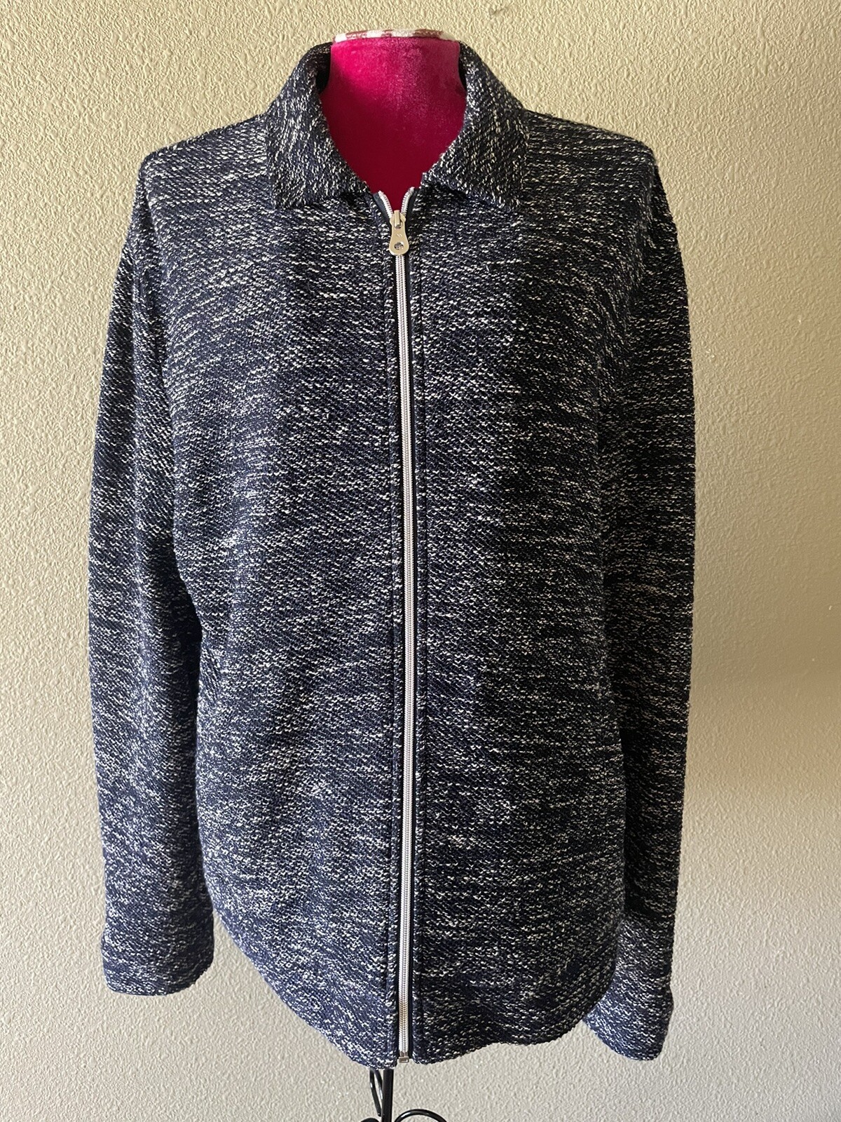 Zara Basic Womens Zip Front Jacket Coat Long Slee… - image 1