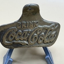 Vintage Drink Coca Cola Stationary Bottle Opener Wall Mount Made in USA MINT