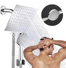 8 Rain Shower Head with Handheld Spray Combo High Pressure Adjustable