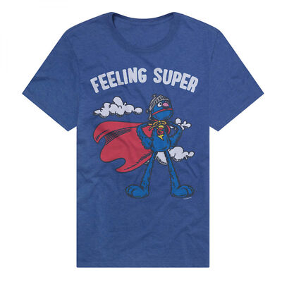 Sesame Street Super Grover Premium T-Shirt Blue