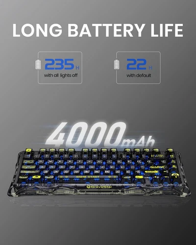 New Gravastar Mercury K1 Lite 75% Wireless Mechanical Gaming Keyboard - Bild 8 von 12