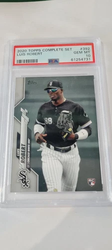 2020 Topps Complete Set  #392  Luis Robert  RC  PSA 10  Chicago White Sox