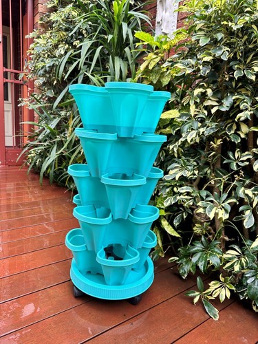 5 Tier Vertical Garden Stackable Planter – Herbs, Strawberries, Petunias, Pansy - Picture 109 of 130