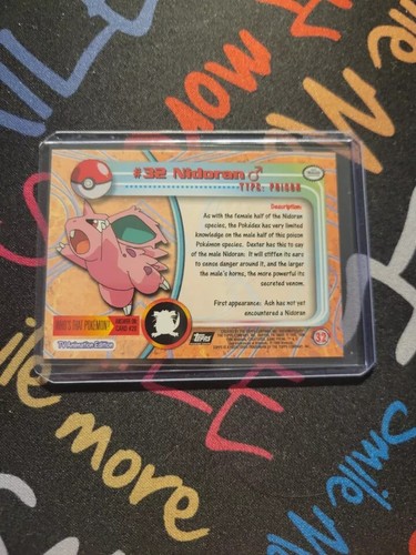 NIDORAN #32 NON-HOLO - SERIES 1 - TOPPS Pokemon Card LP - Picture 2 of 2