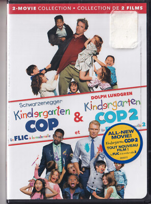 KINDERGARTEN COP 1 & 2 (DVD 2016) NEW SEALED Region 1 R1 Schwarzenegger Lundgren