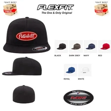 PETERBILT TRUCK  Embroidered Patch FLAT CURVED BILL FLEXFIT HAT