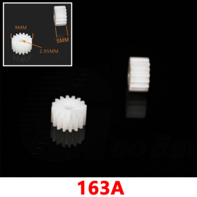 163A Modul 0,5 16 Zähne 9mm Kunststoff Ritzel Zahnrad für 3mm Motorwelle RC Auto DIY