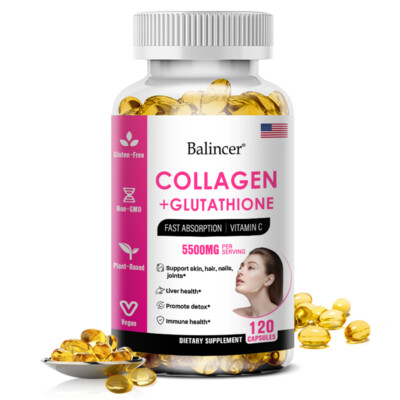Glutathione, Fast Absorbable Vitamin C - Support for Healthy Elderly