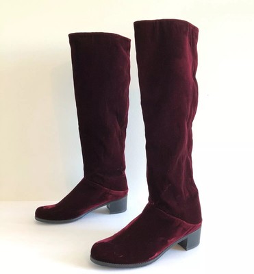 ebay burgundy boots