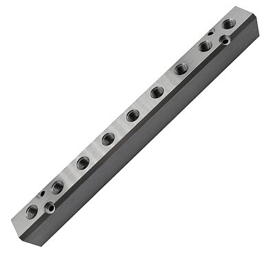 9 Way Pneumatic Manifold Air Distribution Block G1/2 Supply Port G1/4-Inch Ou...