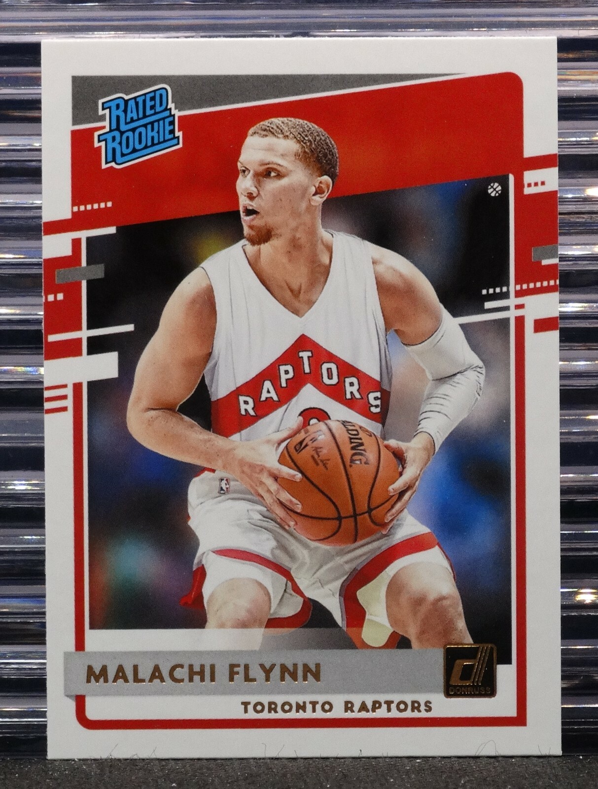 Malachi Flynn 2020-21 Panini Donruss Rated Rookie #215 RC Raptors Base Card