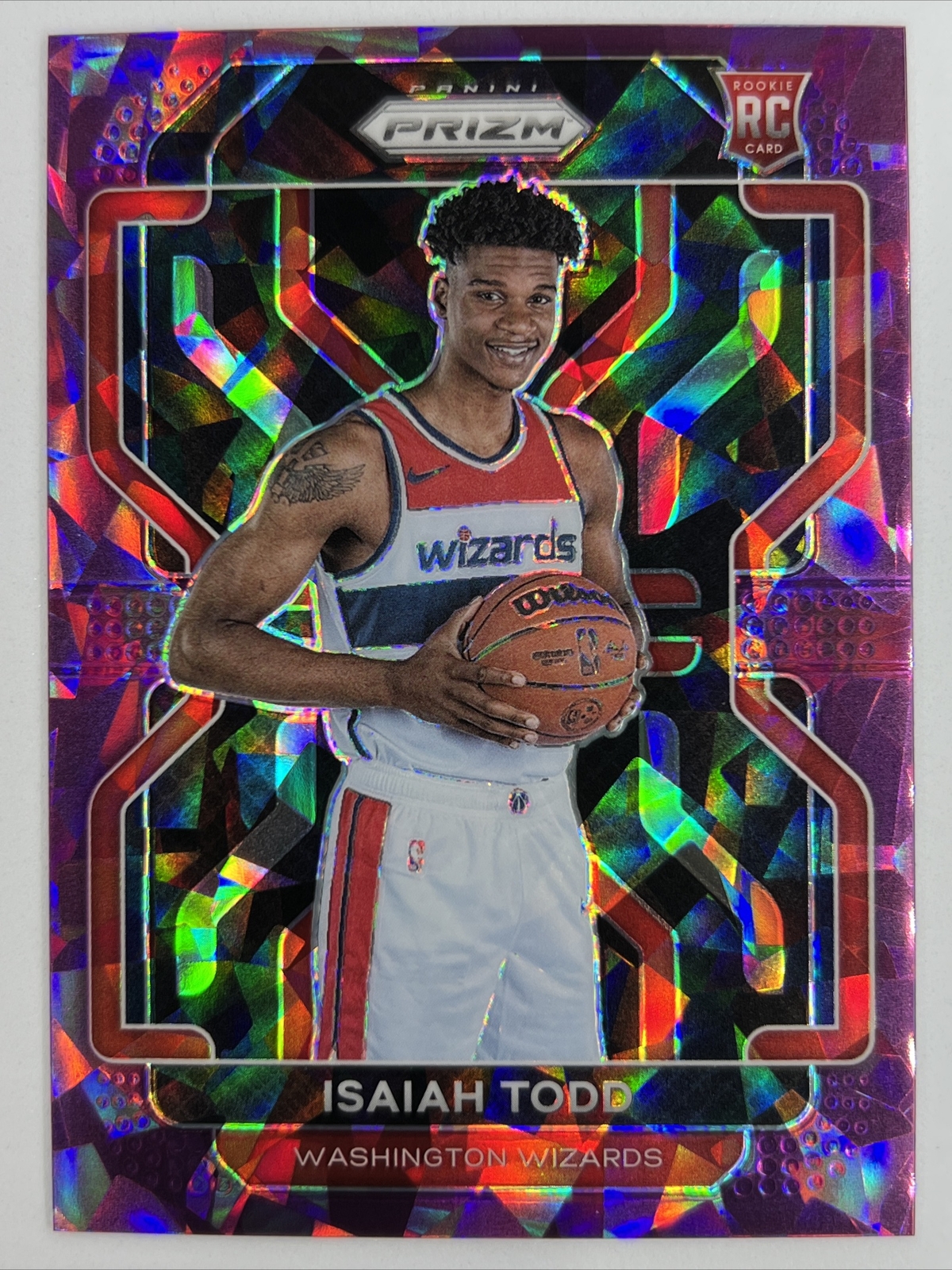 2021-22 Panini Prizm Isaiah Todd Rookie Purple Cracked Ice /149 No. 299