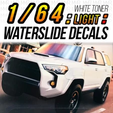1/64 Scale TOYOTA 4RUNNER TRD Head Tail Light WaterSlide Decal for Hot