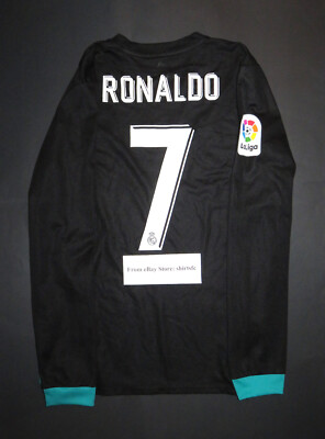 adidas Real Madrid RONALDO 7 長袖シャツ Real Madrid 2017-18 Away Long Sleeve Soccer Jersey RONALDO
