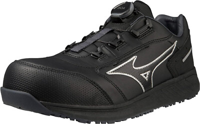 MIZUNO WORKING Safety Shoes ALMIGHTY SU51L BOA F1GA2317 Black US8