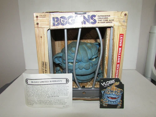 Vintage Original 1987 Boglins VLOBB Puppet Creature Mattel w/ Box, Bars & Tag