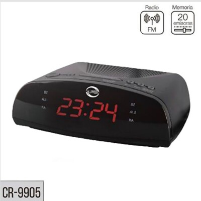 IDOR STORE Digital Wecker LED Display Funkradio CR9905 FM 20 Stationen