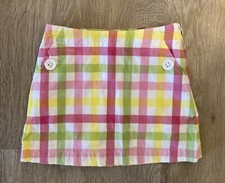 Gymboree Girl&rsquo;s Size 3 Adorable Pastel Check Casual Cotton Skort
