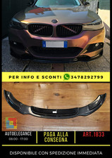 💎SPLITTER GEEIGNET FÜR BMW SERIE 3 GT F34 2012+ MSPORT LOOK HAMMAN GLOSS BLACK