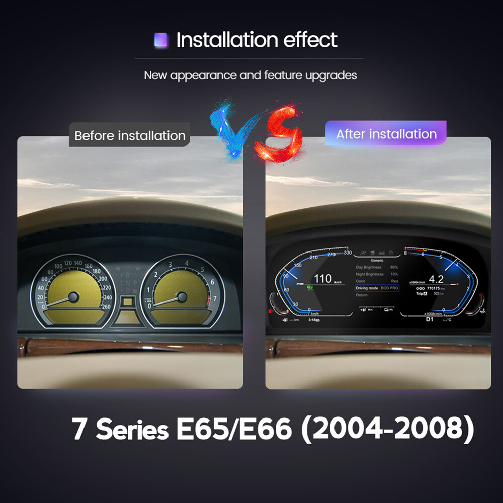 For BMW 7 Series E65/E66 200408 LCD Instrument Cluster Car Digital Speedometer eBay