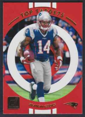 2017 DONRUSS TOP TARGETS BRANDIN COOKS NEW ENGLAND PATRIOTS #24 INSERT