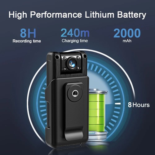 4K HD Mini Camera WiFi Portable Sports Digital Video Recorder Police Body Camera - Picture 14 of 24