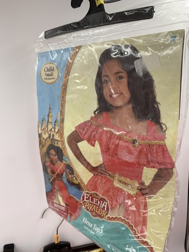 Disney Elena of Avalor Childs Small Costume Top, Tutu,Slippers, Headband, Patch - Picture 2 of 12