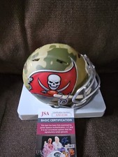 Tampa Bay Buc Cody Mauch Signed Rare Camo Mini Helmet JSA COA