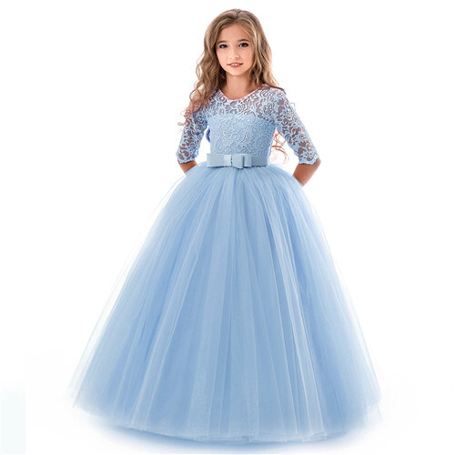 Hochzeitsabschlussball für Kleid Kinder Alter Prinzessin Kleid Geburtstag Party Ball Mädchen UK ~ - Bild 10 von 13