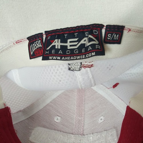 SR PGA Championship 2018 Hat Fitted S/M Red White Mesh Back Harbor Shores - Picture 11 of 13