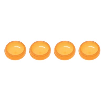US 4Pcs Dental Xtra-Soft Overdenture Retention Implant Male Caps 0.8Lb Orange