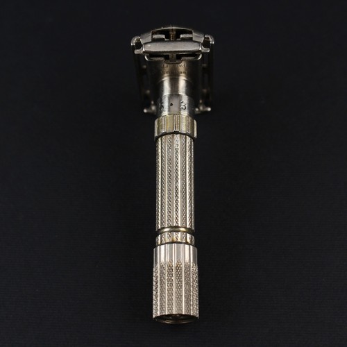 Navaja de seguridad ajustable Gillette Fatboy 1960 vintage con caja F-3 - Imagen 6 de 15