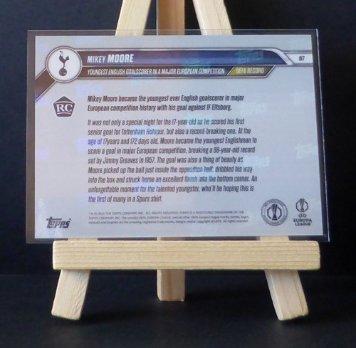 2025 TOPPS NOW UEL ⭐ MIKEY MOORE ⭐ TOTTENHAM HOTSPUR ☄️ 55/99 - Picture 2 of 2