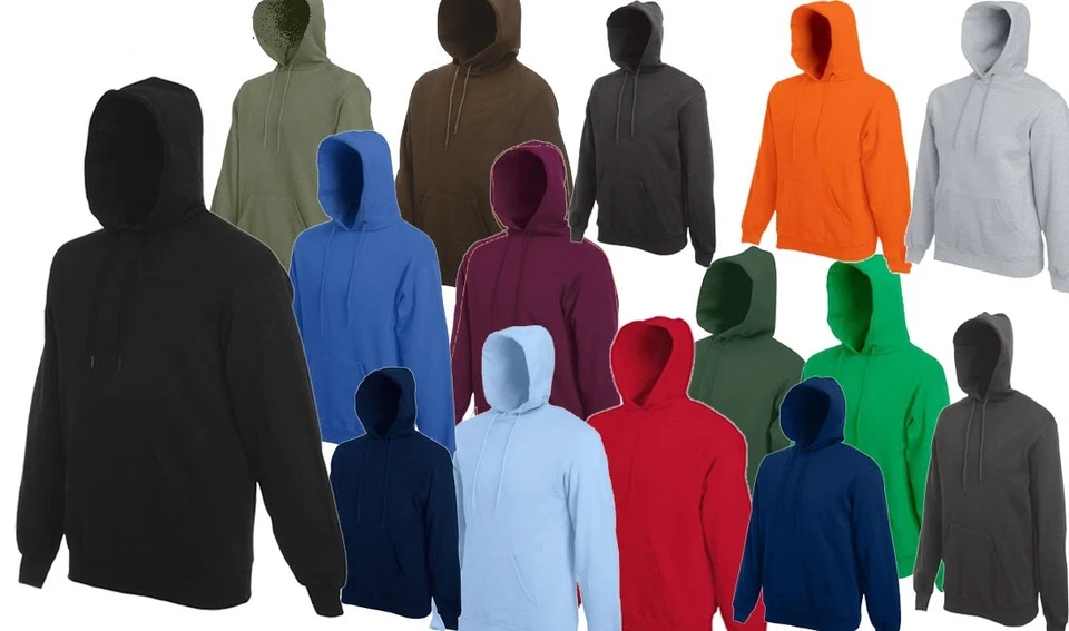 SWEATSHIRT *FRUIT OF THE LOOM* KAPUZEN PULLOVER Hooded Hoodie S M L XL 2XL NEU