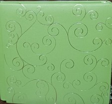 Creative Memories 7x7 Rare Moss Green Album Coverset Gold Foil Whimsical NIP