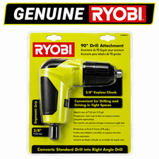 Ryobi Right Angle Drill Attachment 3/8" Hex 90&deg; Compact Adapter Store Display