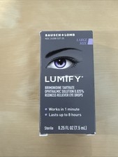Bausch Lomb Lumify Redness Reliever Eye Drops .25 7.5mL Exp 4/26 