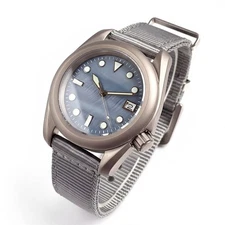 Tandorio 40mm Titanium 20ATM Sapphire MOP Dial NH35 Automatic Men Watch Nylon