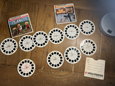 3 VIEW-MASTER Reel Sets 3 in each Peanuts Tom Sawyer Roadrunner