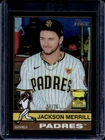 2025 Topps Heritage Jackson Merrill Chrome Black Refractor #51/76 Padres
