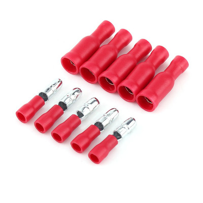 Isolierte Crimp Rundklemmen Kabelschuhe 0 5-1 5 mm² Rot Elektrischer