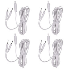 4 Count TENS Wires Pin Electrode Wires for TENS Unit Electrodes Cords Lead