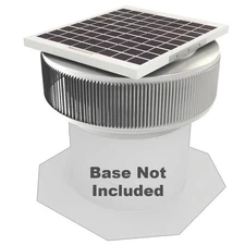 740 Cfm Mill Finish 10-Watt Solar Powered 12 In. Dia Retrofit Attic Roof Fan