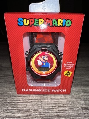 Super Mario Flashing LCD Watch