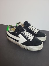 Off-White c/o Virgil Abloh Arrow Low Top Sneakers Black Suede Size 37 SEE Photos