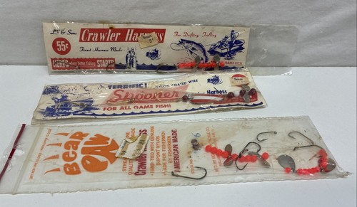 Vintage Crawler Harness - For All Game Fish Lot Of 3/ 3- Hook