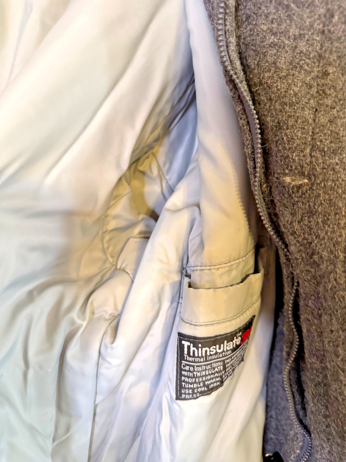 Pendleton Jacket Coat Gray Wool Thinsulate Lined … - image 13